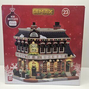 Lemax Caddington Village Dani's Pub Bar LED Light Porcelain Building #55356M